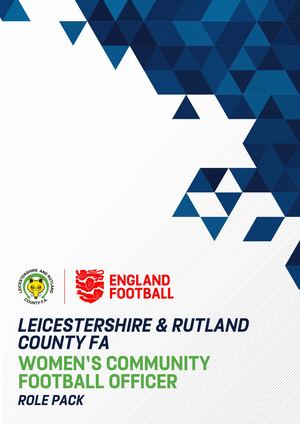 LRCFA Women's Community Football Officer Vacancy