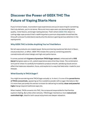 Geek Thc