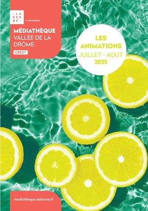 Les animations de l'été - Médiathèque