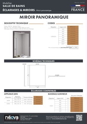 NÉOVA HORIZON Miroir Panoramique