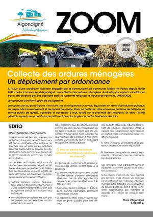 Zoom collecte des déchets