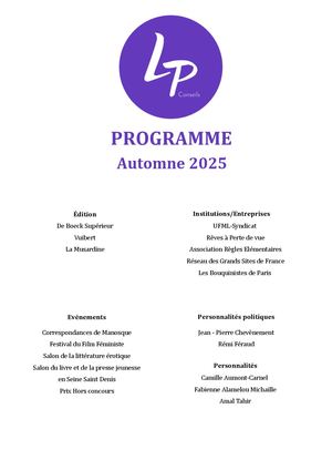 Newsletter Lp Conseils Rentrée 2025