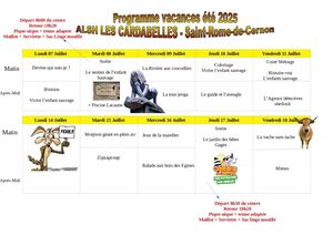 Cardabelles Programme Ete 2025