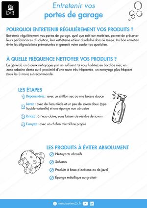 Portes de Garage - Conseils d'entretien