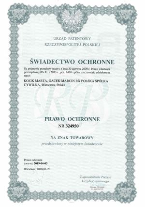 Swiadectwo Ochronne 324950 Rx
