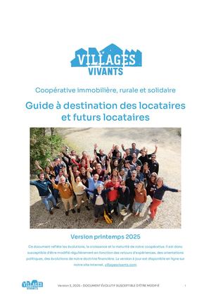 Guide à destination des locataires et futurs locataires (version printemps)