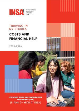 Costs And Financial Help -  1st and 2nd year at INSA - 2025