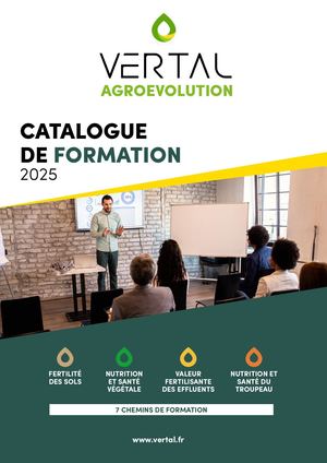 VERTAL AGROEVOLUTION | Catalogue de formation 2025