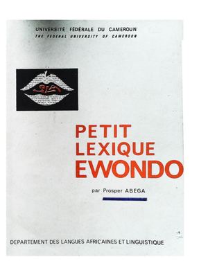 Petit Lexique Ewondo, Par Prosper Abega