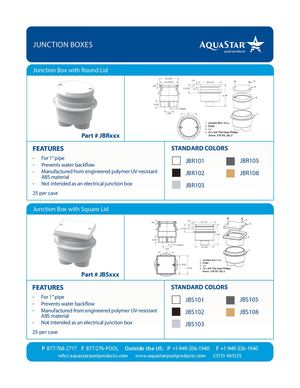 JBRxxx - Junction Box With Round Lid
