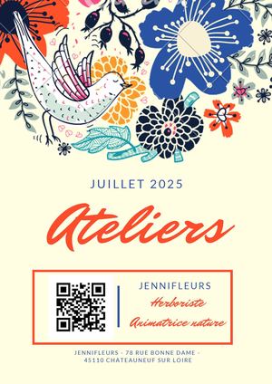 Planning Ateliers Jennifleurs Juillet 25