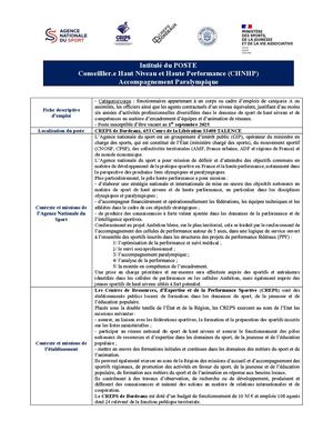 Fiche De Poste Conseiller Para Sports Na 2025 V2