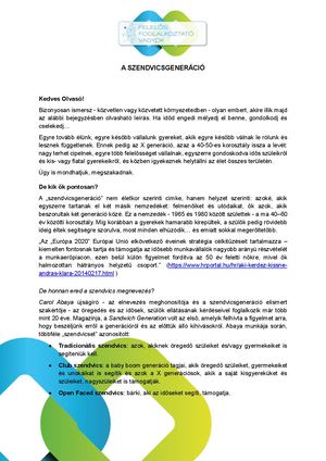 A Szendvicsgeneráció