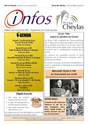 Le Cheylas - Bulletin mensuel de juin 2025