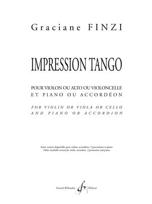 Graciane FINZI : Impression tango