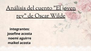 Análisis Del Cuento El Joven Rey De Oscar Wilde