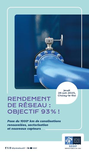 Pose du 1000e km de canalisations renouvelées par le SEDIF