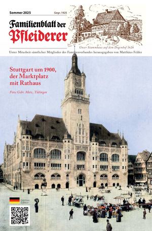 Familienblatt der Pfleiderer, Sommer 2025