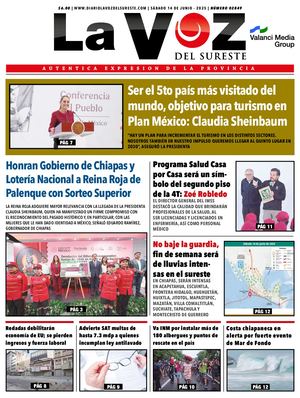 La Voz del sureste 14 06 2025