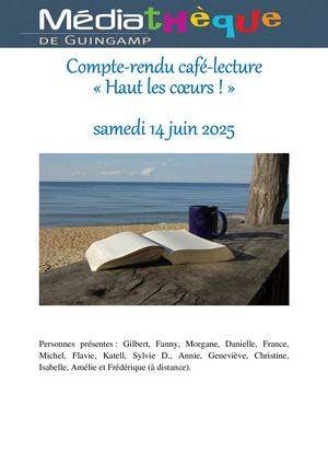 Compte Rendu Café Lecture Juin 2025