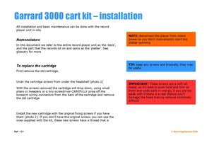 Garrard 3000 Kit