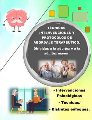 Revista Técnicas, Intervenciones Y Protocolos De Abordaje Terapeutico