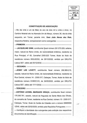 Estatutos da Bludogrehome - Associação Protetora Animais