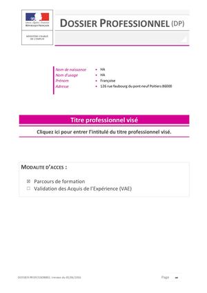 Dp Titre Pro 16 Juin 2025