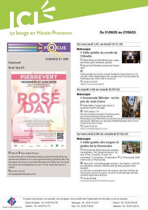 Agenda Semaine Haute Provence