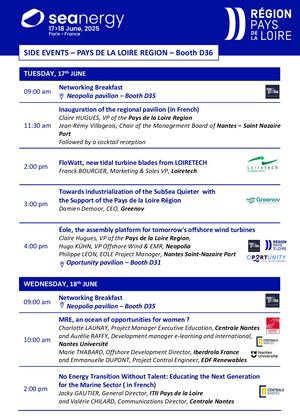 Programme Temps Forts Seanergy 2025