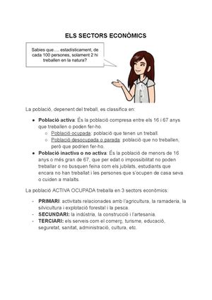 Els Sectors Econòmics Sector Primari