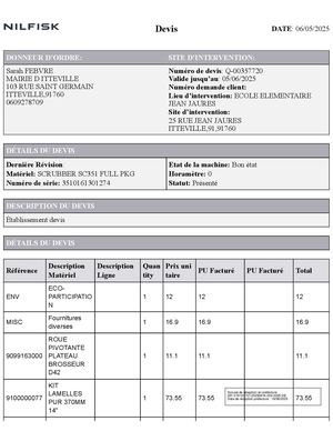 AR DEL 202 2025 Annexe REPARATION AUTOLAVEUSE