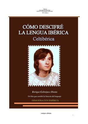 Cómo Descifré La Lengua Ibérica Celtibérica
