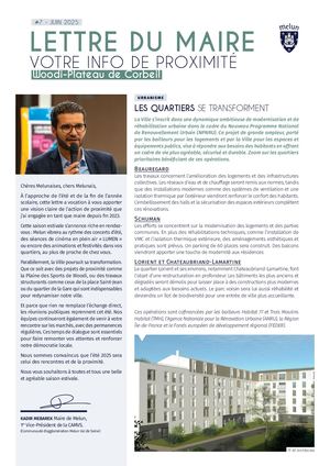 LETTRE DU MAIRE #7 WOODI-PLATEAU DE CORBEIL