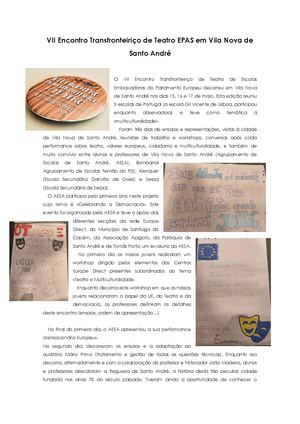 Vii Encontro Transfronteiriço De Teatro Epas Em Vila Nova De Santo André (1)