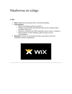 Plataformas Sin Código