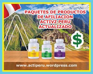 PRECIOS DE KITS ACTIVZ PERU