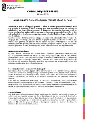 Communiqué De Presse 12juin