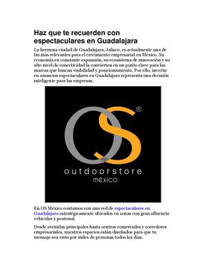 Haz Que Te Recuerden Con Espectaculares En Guadalajara