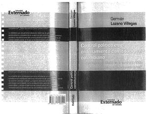 565606794 Control Politico En El Ordenamiento Constitucional Colombiano German Lozano Villegas (1) (1)