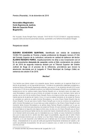 Casación ÁLvaro Rengifo Definitiva E Impresa