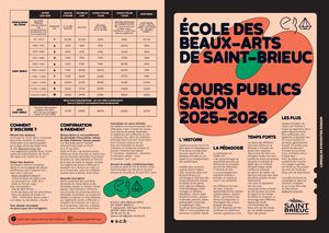 École des beaux-arts Cours publics 25 26