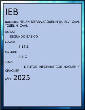 Delitos Informáticos Hacker Y Cracker