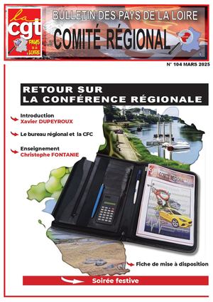 Bulletin Régional 104 - Mars 2025