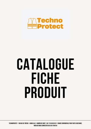 Catalogue Fiches Produits