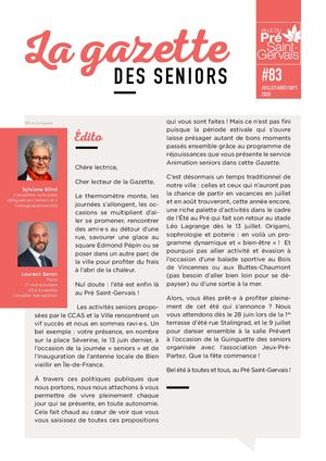 Gazette des Seniors n°83 - Juil. août sept. 2025