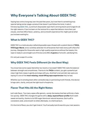 Geek Thc