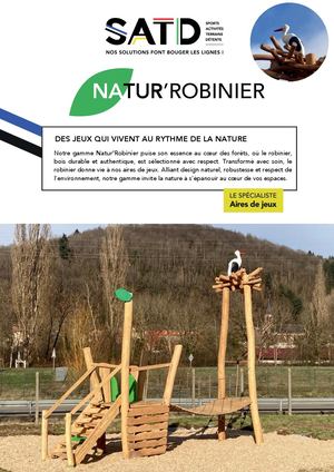 Brochure Aire de jeux Gamme NATUR'ROBINIER 2025