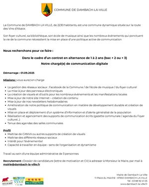 Fiche De Poste Communication