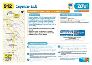 Ligne 912 Carpentras Sault